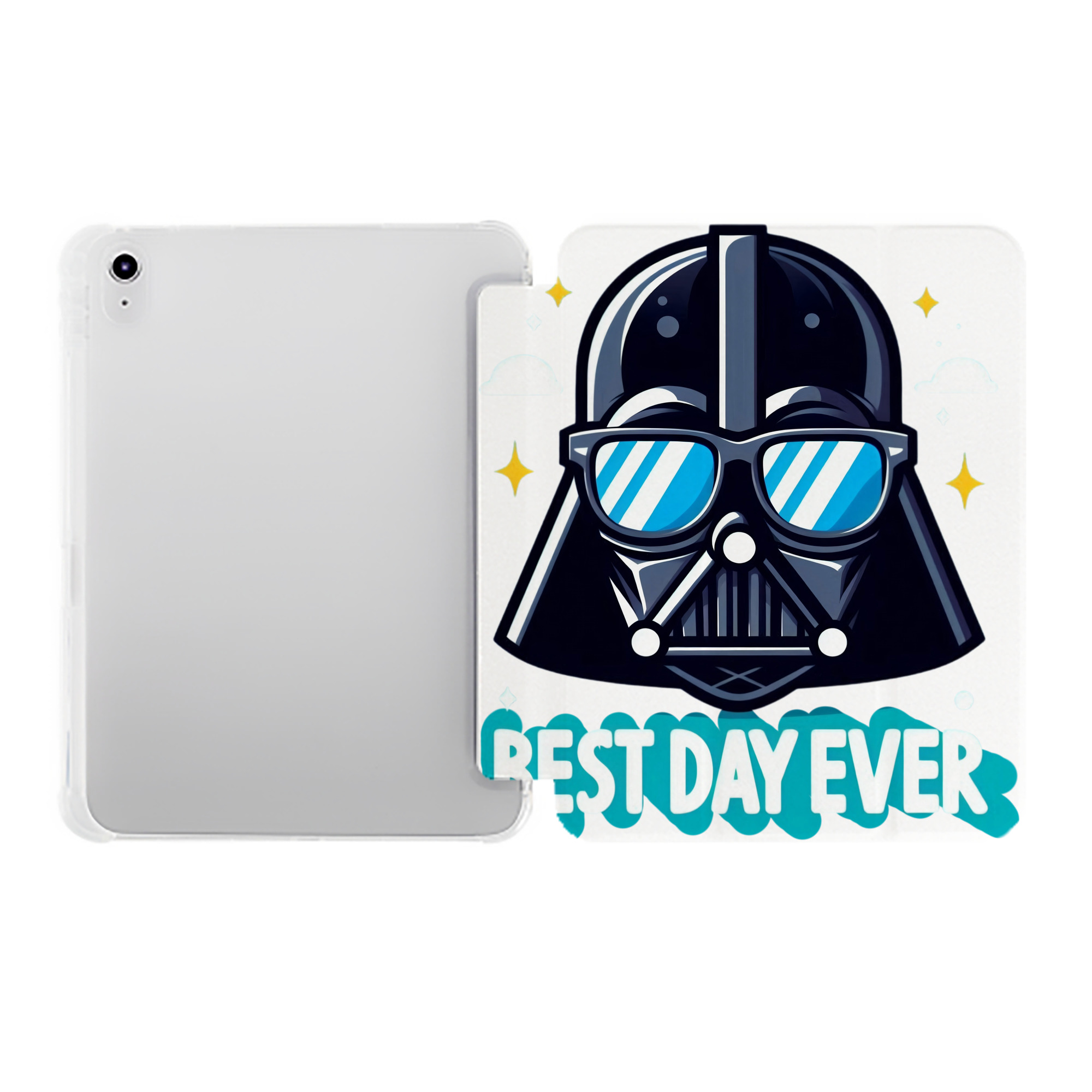 （画像用） スター・ウォーズ Star Wars IPad ケース ペン収納付き 三つ折りスタンド PUレザー×シリコン 対応機種9.5/10.5/10.9インチ
